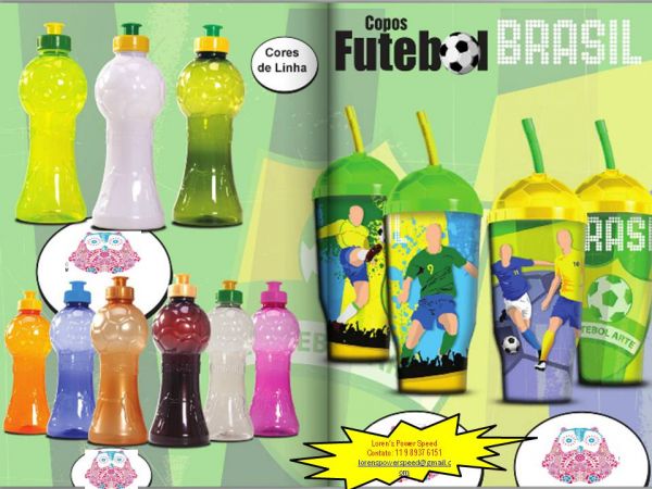 Copo frasco com bola